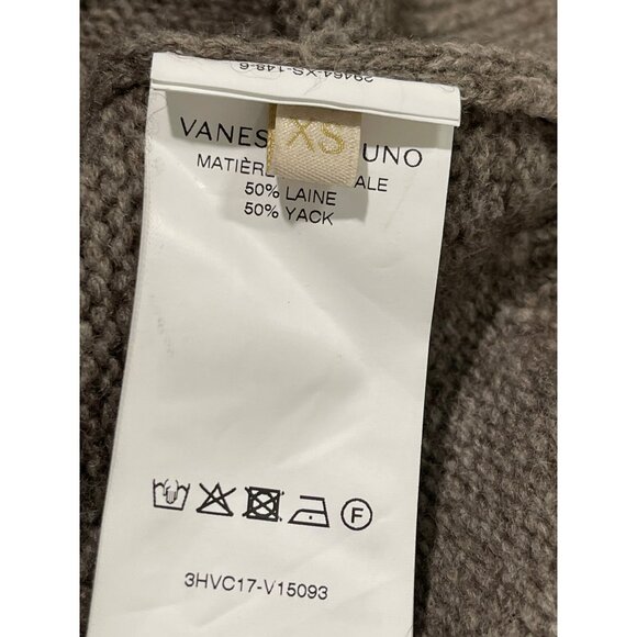 Vanessa Bruno Oversized Ballerine Wool Yack Brown Sweater Sz XS MSRP $570 - Picture 5 of 5